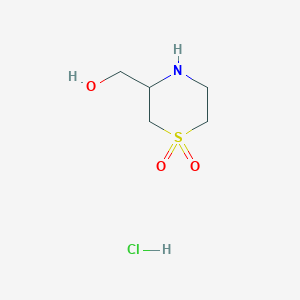 3-(hydroxymethyl)-1lambda6-thiomorpholine-1,1-dione hydrochlorideͼƬ