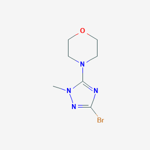 4-(3-Bromo-1-methyl-1H-1,2,4-triazol-5-yl)morpholineͼƬ