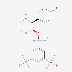 2-(R)-[1-(R)-(3,5-Bis(trifluoromethyl)phenyl)ethoxy]-3-(S)-fluorophenylmorpholine-d2[Aprepitant-M2-d2]ͼƬ