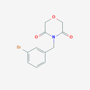 4-[(3-bromophenyl)methyl]morpholine-3,5-dioneͼƬ