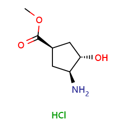 methyl(1R,3S,4S)-3-amino-4-hydroxycyclopentane-1-carboxylatehydrochlorideͼƬ