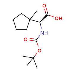 (2S)-2-{[(tert-butoxy)carbonyl]amino}-2-(1-methylcyclopentyl)aceticacidͼƬ