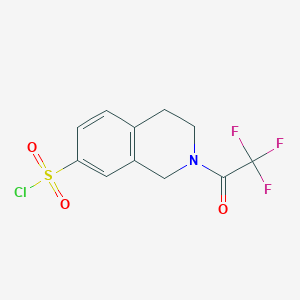 2-(2,2,2-trifluoroacetyl)-1,2,3,4-tetrahydroisoquinoline-7-sulfonylchlorideͼƬ