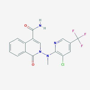 2-[[3-chloro-5-(trifluoromethyl)-2-pyridinyl](methyl)amino]-1-oxo-1,2-dihydro-4-isoquinolinecarboxamideͼƬ