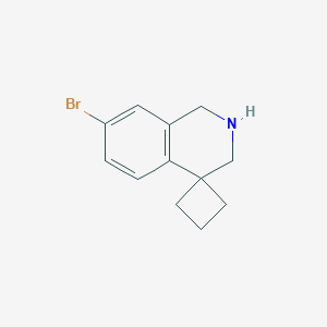 7'-Bromo-2',3'-dihydro-spiro[cyclobutane-1,4'(1'H)-isoquinoline]ͼƬ