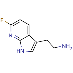 2-{6-fluoro-1H-pyrrolo[2,3-b]pyridin-3-yl}ethan-1-amine图片