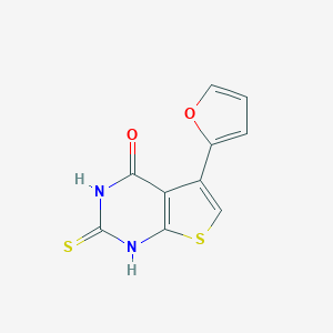 5-(2-Furyl)-2-mercaptothieno[2,3-d]pyrimidin-4(3H)-oneͼƬ