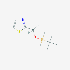 2-{1-[(tert-Butyldimethylsilyl)oxy]ethyl}-1,3-thiazoleͼƬ