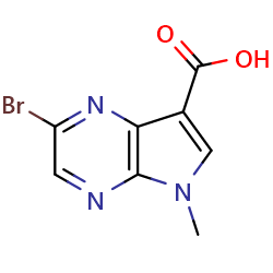 2-bromo-5-methyl-5H-pyrrolo[2,3-b]pyrazine-7-carboxylicacidͼƬ