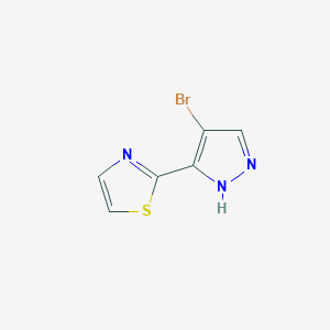 2-(4-Bromo-1H-pyrazol-3-yl)-1,3-thiazoleͼƬ