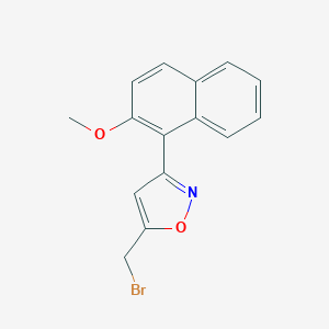 5-(bromomethyl)-3-(2-methoxynaphthalen-1-yl)-1,2-oxazole图片