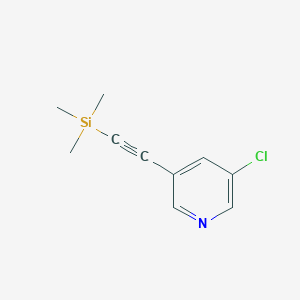 3-chloro-5-[2-(trimethylsilyl)ethynyl]pyridineͼƬ