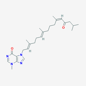 3-Methyl-7-[(2E,6E,11Z)-3,7,11,15-tetramethyl-13-oxo-2,6,11-hexadecatrien-1-yl]-3,7-dihydro-6H-purin-6-oneͼƬ