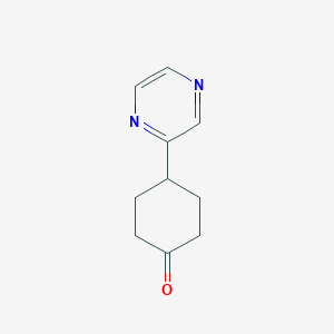 4-(Pyrazin-2-yl)cyclohexan-1-oneͼƬ