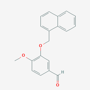 4-methoxy-3-(naphthalen-1-ylmethoxy)benzaldehyde图片