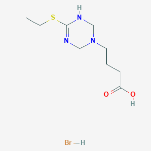 4-(4-Ethylsulfanyl-3,6-dihydro-2H-[1,3,5]triazin-1-yl)butyric acid hydrobromideͼƬ