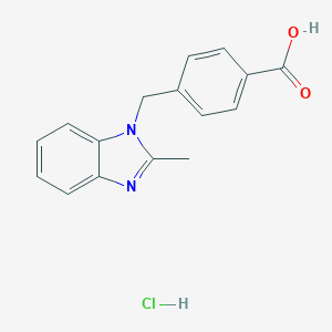 4-[(2-Methyl-1H-benzimidazol-1-yl)methyl]-benzoic acid hydrochlorideͼƬ