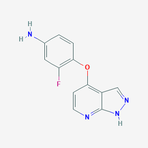 4-((1H-Pyrazolo[3,4-b]pyridin-4-yl)oxy)-3-fluoroanilineͼƬ