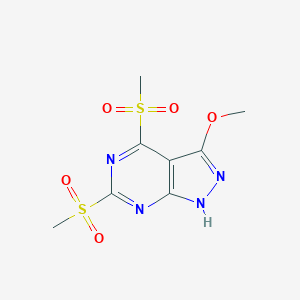 3-Methoxy-4,6-bis(methylsulfonyl)-1H-pyrazolo[3,4-d]pyrimidineͼƬ