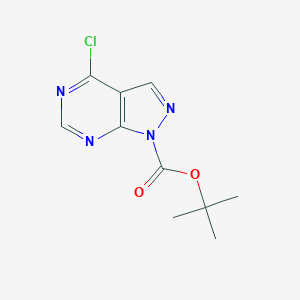 TERT-BUTYL 4-CHLORO-1H-PYRAZOLO[3,4-D]PYRIMIDINE-1-CARBOXYLATEͼƬ