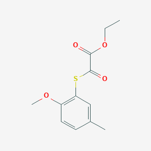 Ethyl 2-(2-methoxy-5-methylphenyl)sulfanyl-2-oxo-acetateͼƬ