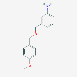 3-{[(4-Methoxyphenyl)methoxy]methyl}anilineͼƬ