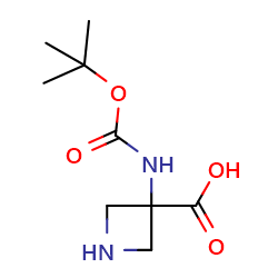 3-{[(tert-butoxy)carbonyl]amino}azetidine-3-carboxylicacidͼƬ