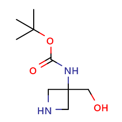 tert-butylN-[3-(hydroxymethyl)azetidin-3-yl]carbamateͼƬ