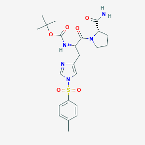 tert-Butyl((S)-1-((S)-2-carbamoylpyrrolidin-1-yl)-1-oxo-3-(1-tosyl-1H-imidazol-4-yl)propan-2-yl)carbamateͼƬ