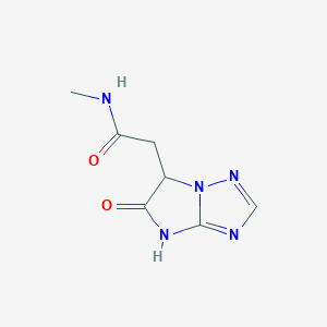 N-Methyl-2-(5-oxo-5,6-dihydro-4H-imidazo[1,2-b][1,2,4]triazol-6-yl)acetamideͼƬ