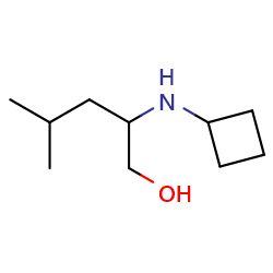 2-(cyclobutylamino)-4-methylpentan-1-olͼƬ