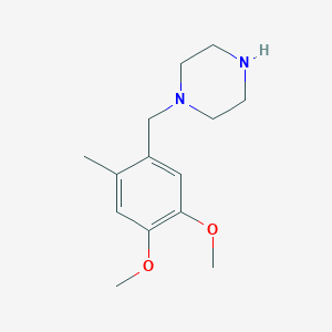 1-[(4,5-Dimethoxy-2-methylphenyl)methyl]piperazineͼƬ