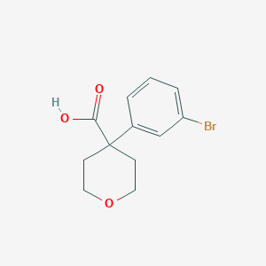 4-(3-bromophenyl)oxane-4-carboxylicacid图片