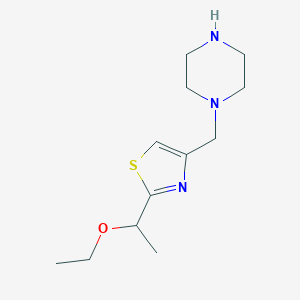 1-{[2-(1-ethoxyethyl)-1,3-thiazol-4-yl]methyl}piperazineͼƬ