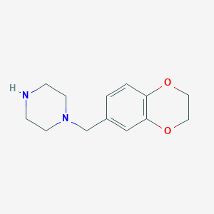 1-[(2,3-Dihydro-1,4-benzodioxin-6-yl)methyl]piperazine图片