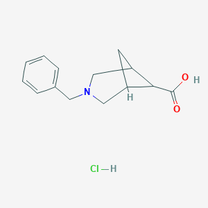 3-benzyl-3-azabicyclo[3,1,1]heptane-6-carboxylicacidhydrochlorideͼƬ