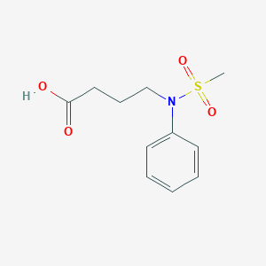 4-[(Methylsulfonyl)(phenyl)amino]butanoic acidͼƬ