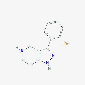 3-(2-Bromophenyl)-4,5,6,7-tetrahydro-2H-pyrazolo[4,3-c]pyridineͼƬ