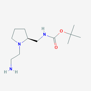 [(S)-1-(2-Amino-ethyl)-pyrrolidin-2-ylmethyl]-carbamic acid tert-butyl esterͼƬ