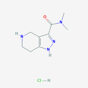 N,N-Dimethyl-4,5,6,7-tetrahydro-1H-pyrazolo-[4,3-c]pyridine-3-carboxamide hydrochlorideͼƬ