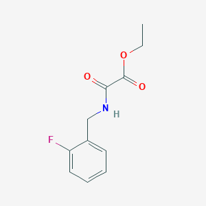 Acetic acid,2-[[(2-fluorophenyl)methyl]amino]-2-oxo-,ethyl esterͼƬ