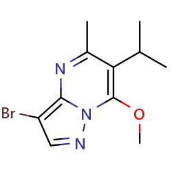 3-bromo-7-methoxy-5-methyl-6-(propan-2-yl)pyrazolo[1,5-a]pyrimidineͼƬ