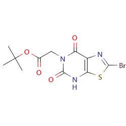 tert-butyl2-{2-bromo-5,7-dioxo-4H,5H,6H,7H-[1,3]thiazolo[5,4-d]pyrimidin-6-yl}acetateͼƬ