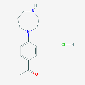 1-[4-(1,4-Diazepan-1-yl)phenyl]ethan-1-one HydrochlorideͼƬ