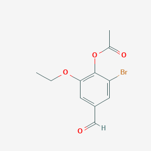 2-bromo-6-ethoxy-4-formylphenyl acetateͼƬ