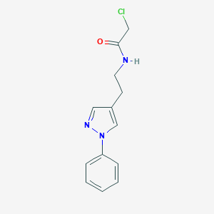 2-chloro-N-[2-(1-phenyl-1H-pyrazol-4-yl)ethyl]acetamideͼƬ