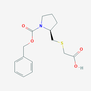 (S)-2-Carboxymethylsulfanylmethyl-pyrrolidine-1-carboxylic acid benzyl esterͼƬ