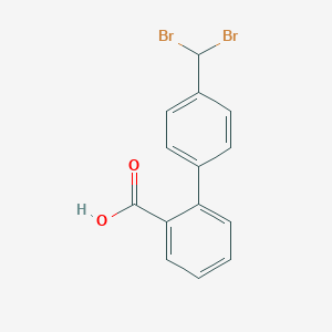 4'-(Dibromomethyl)-[1,1'-biphenyl]-2-carboxylic Acid(Telmisartan Impurity)ͼƬ