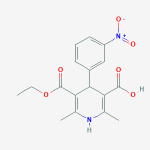 5-?(Ethoxycarbonyl)?-?2,?6-?dimethyl-?4-?(3-?nitrophenyl)?-?1,?4-?dihydro-?3-?pyridinecarboxylic AcidͼƬ