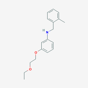 3-(2-Ethoxyethoxy)-N-(2-methylbenzyl)anilineͼƬ